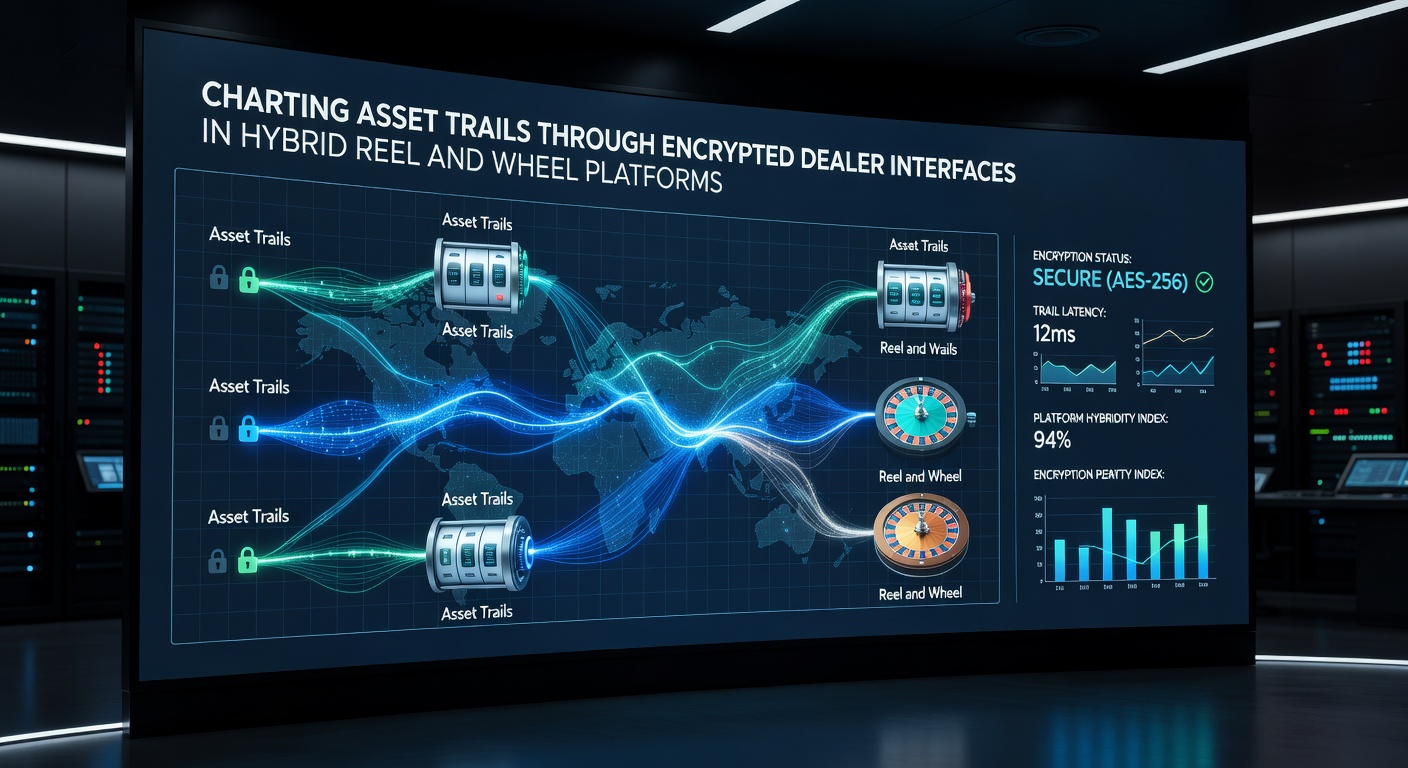 Diagram illustrating asset trail mapping between reel mechanics and encrypted wheel dealer interfaces