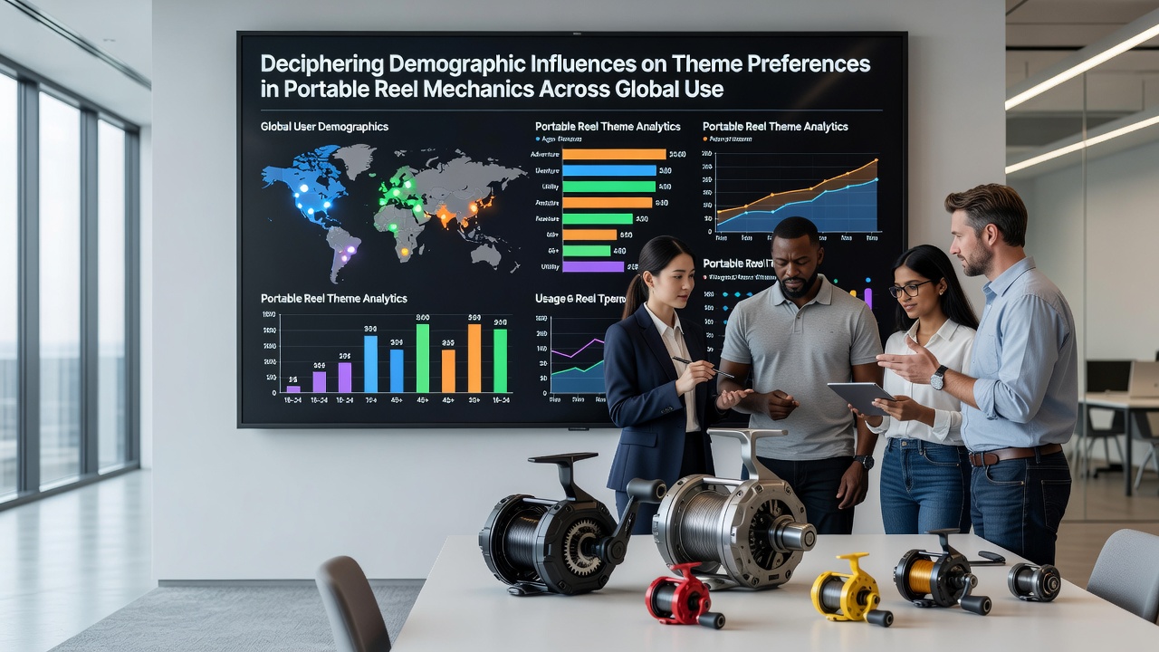 Chart showing age and regional influences on portable reel theme choices