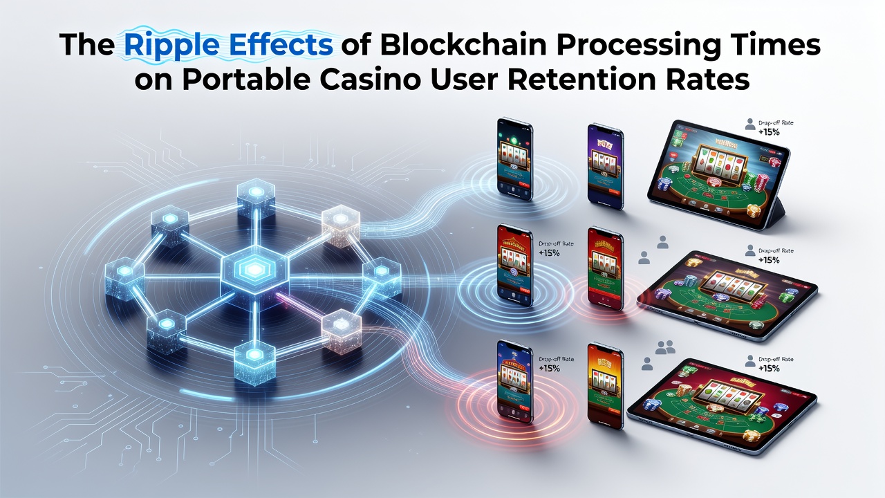 Mobile casino app interface showing blockchain transaction status and user session metrics on a smartphone screen